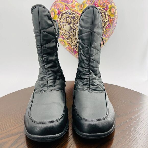 Totes Erin Waterproof Snow Gray Boots Size 10 - Picture 2 of 11